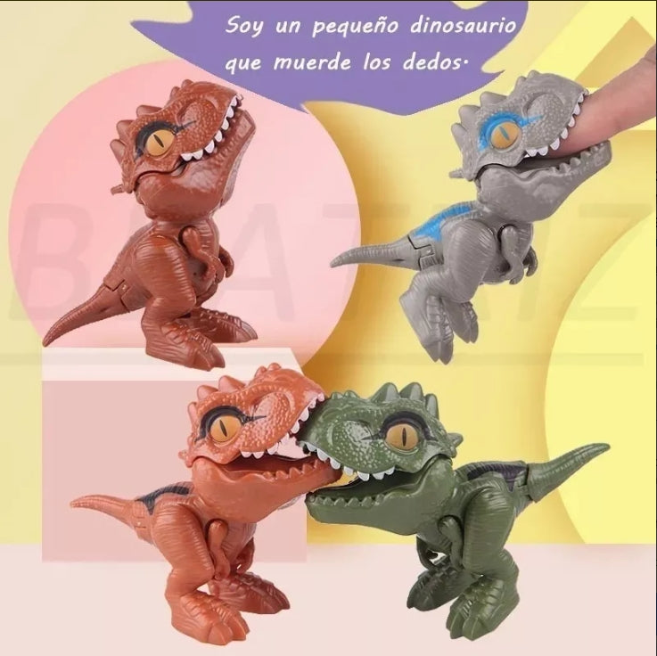 Paquete De 4 Juguetes Dinosaurios Que Se Muerden Los Dedos