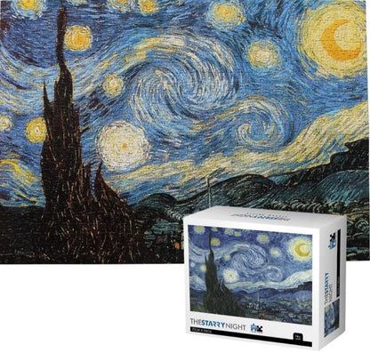 Rompecabezas Funny Land Starry Night Van Gogh 1000 Piezas 70x50cm